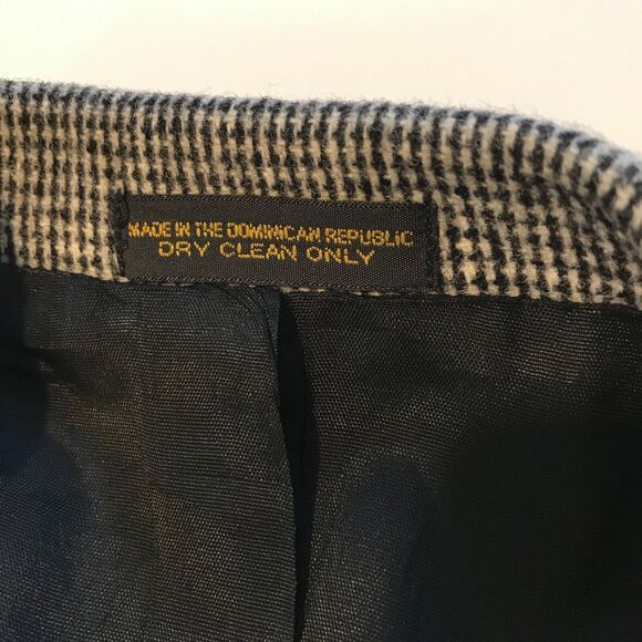 John Ashford Mens Sport Coat SZ 40 Short black/tan Tweed Officecorp Business - Picture 4 of 6